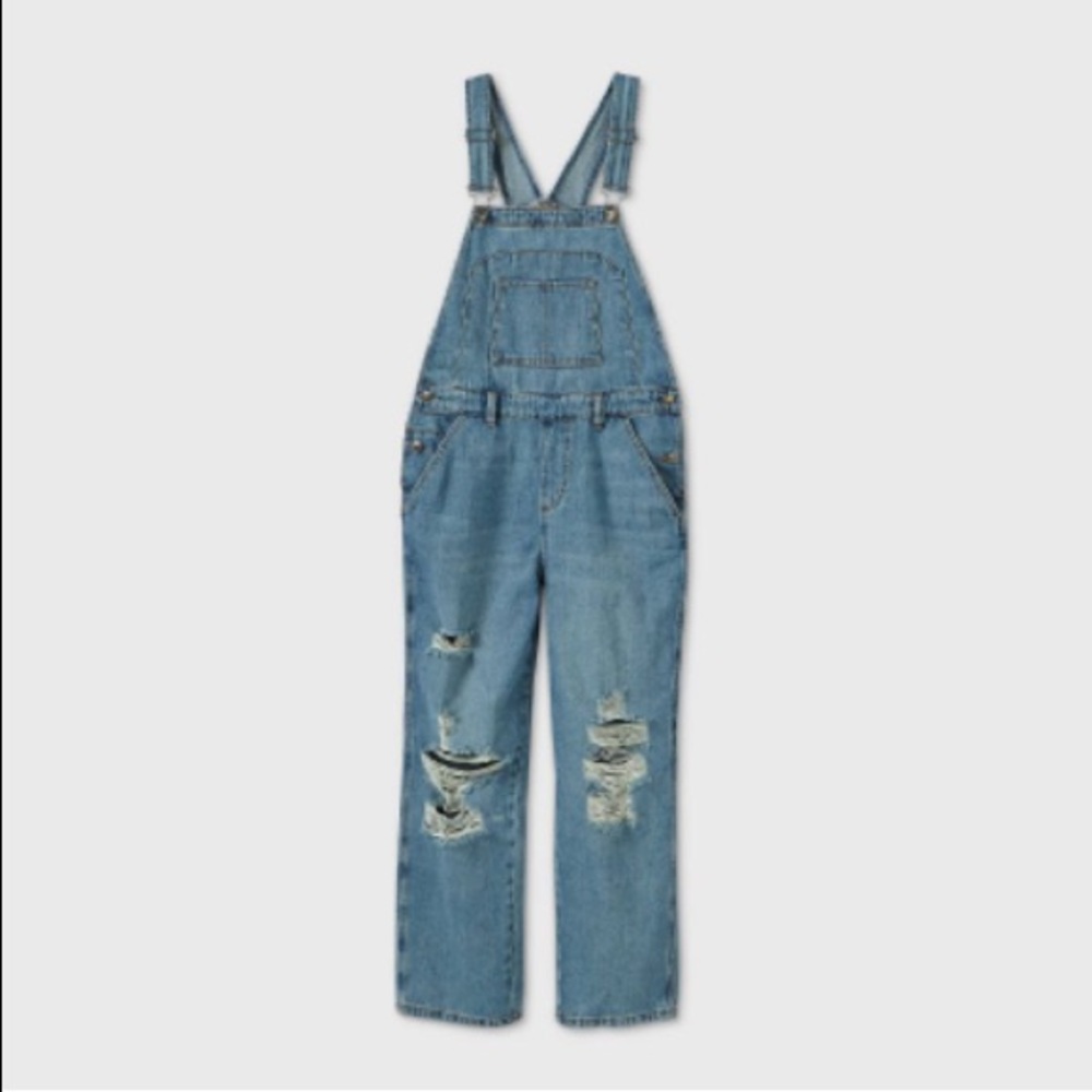 Wild Fable NEW overalls. Small. Distressed. Denim.